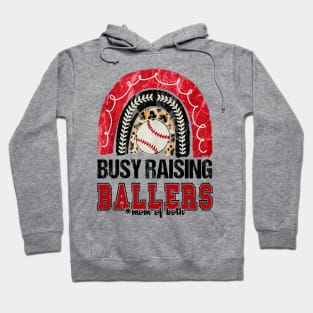 Busy Raising Ballers, Softball Hoodie